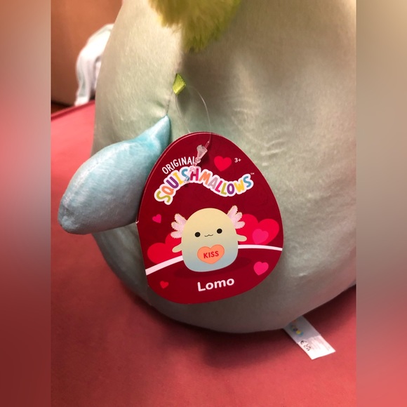 2023 NWT Valentine’s Day Lomo Axolotl Squishmallow 💚 14 in - Picture 3 of 9